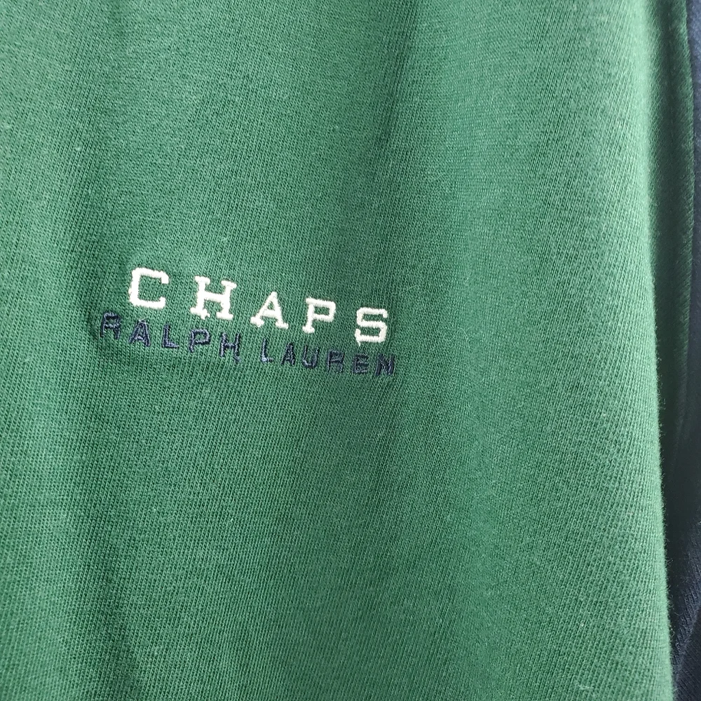 Chaps Ralph Lauren Colorblock Dad Sweatshirt Vintage 90s NEW - Picture 3 of 6